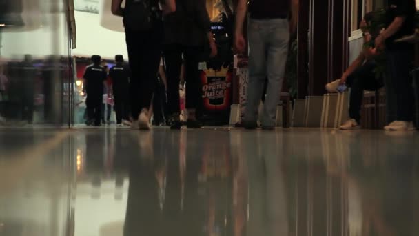 Trade Center Interior People Walking May Beijing China — Stock Video