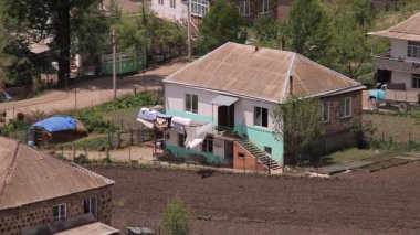 Köy, kırsal sahne güzel hava manzara görüntüleri