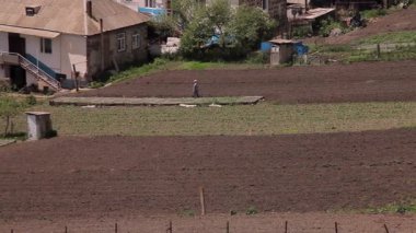 Köy, kırsal sahne güzel hava manzara görüntüleri
