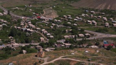 Köy, kırsal sahne güzel hava manzara görüntüleri