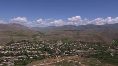 Köy, kırsal sahne güzel hava manzara görüntüleri