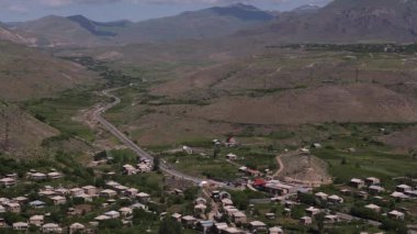 Köy, kırsal sahne güzel hava manzara görüntüleri