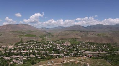 Köy, kırsal sahne güzel hava manzara görüntüleri