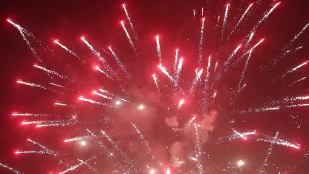 Fuochi Artificio Cina All Aperto — Video Stock