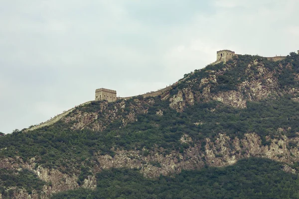 Вид Великий Китайський Мур Недалеко Пекіна — стокове фото