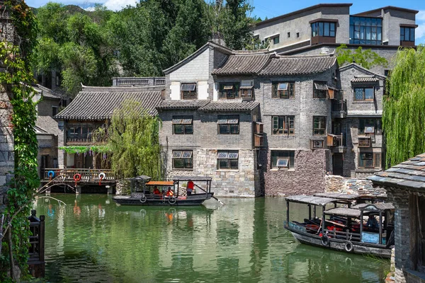 Chinese Old Style Traditional House Canal Beautiful Garden — Stock Photo, Image