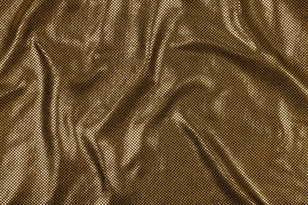 Texture Fili Metallici Dorati Tessuto Nero Moda Sfondo Tessile — Foto Stock