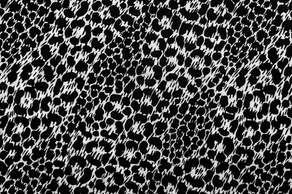 Black Fabric Metallic Silver Animal Skin Print Fashion Background — Stock Photo, Image