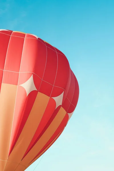 Close-up of orange hot air balloon — Stock Photo, Image