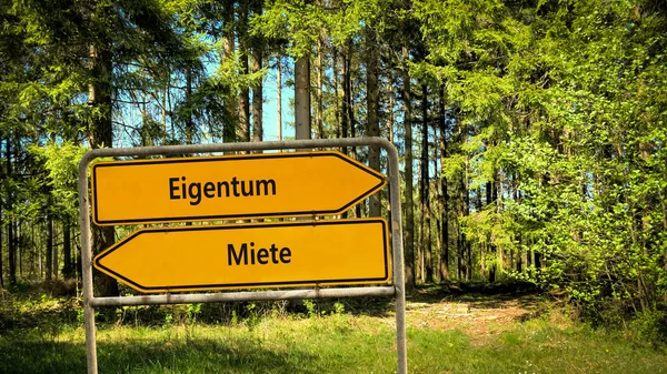 Schild Weiser Hinweis Eigentum