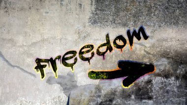 Graffiti Duvar özgürlük