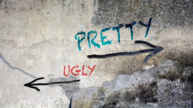 Wall Graffiti Pretty vs Ugly