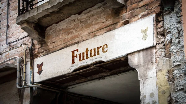 Fali Táblát Jövő — Stock Fotó