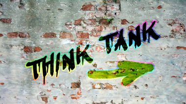 Duvar grafiti beyin takımı