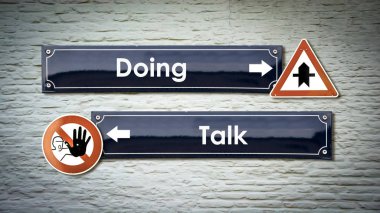 Duvar işareti yapıyor vs Talk