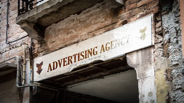 Fali Táblát Reklám Ügynökség — Stock Fotó