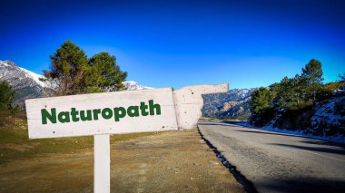 Sokak tabelası Naturopath için