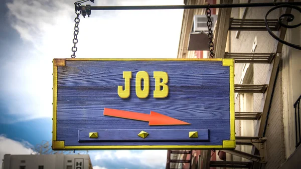 Shop Sign Job — Stock Photo, Image