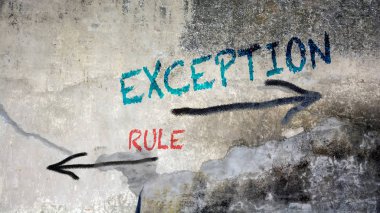 Özel durum için duvar grafiti