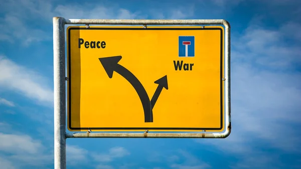 Street Sign Peace — Stock Photo, Image