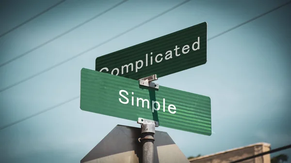 Señal Calle Simple — Foto de Stock