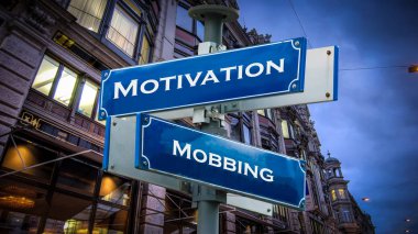 Motivasyon için sokak tabelası