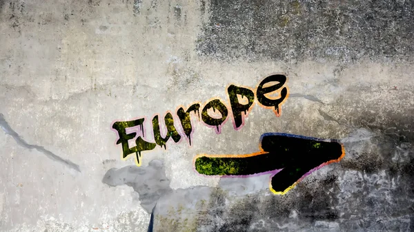 Wall Graffiti Europe — Stock Photo, Image