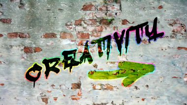 Yaratıcılık sokak Graffiti
