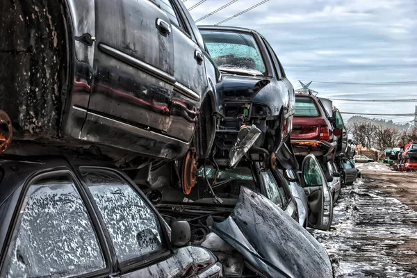 Metal Velho Scrapyard — Fotografia de Stock