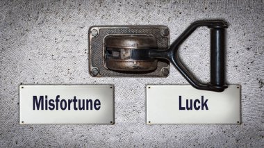 Duvar anahtarı Luck karşı talihsizlik