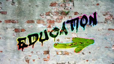 Eğitim sokak Graffiti