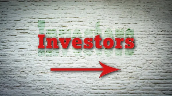 Vägskylt För Investerare — Stockfoto