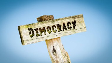 Demokrasi için sokak tabelası