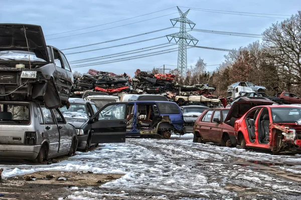 Old Metal Scrapyard — Stock Photo, Image