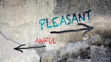 Sokak Graffiti Pleasant karşı Korkunç
