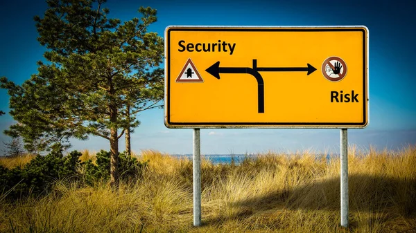Street Sign Security Risk — Stock Photo, Image