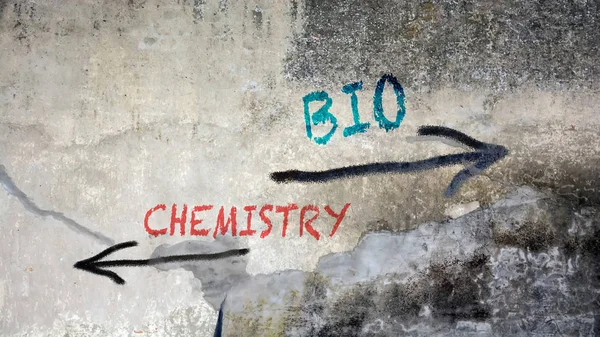 Straat Graffiti Bio Chemie — Stockfoto
