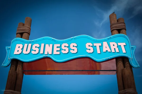 Street Sign BUSINESS START