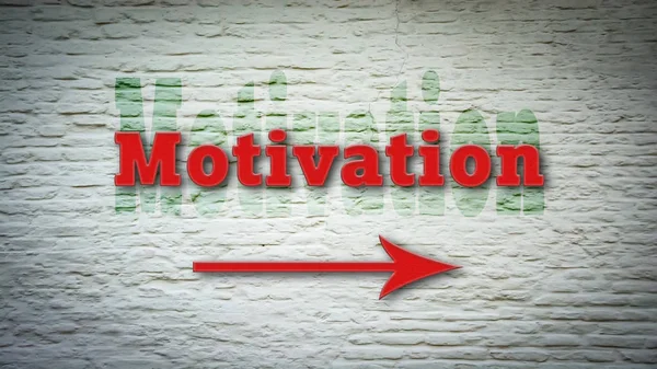 Signe de rue à la motivation — Photo