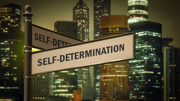 Street Sign to SELF-DETERMINATION