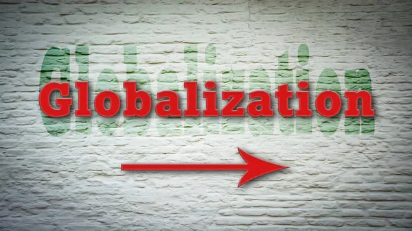 Ulica znak do globalizacji — Zdjęcie stockowe