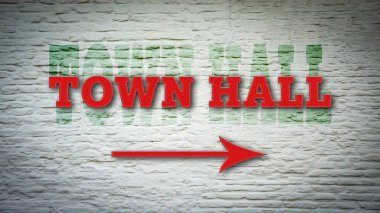 Belediye Binası için sokak tabelası