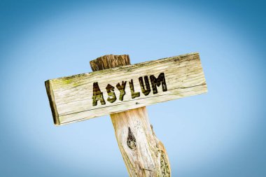 Sığınma sokak tabelası