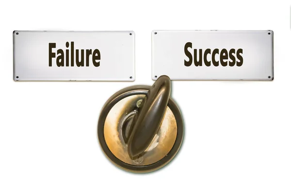 Street Sign to Success versus Failure — Stock Photo, Image