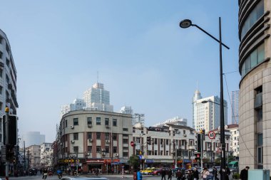 Şangay Sokaklarında Yaşam Sahnesi