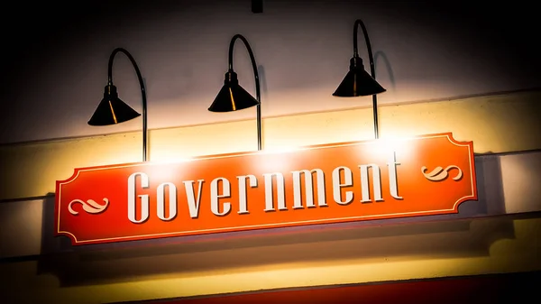 Street Sign to Government — Stock Photo, Image