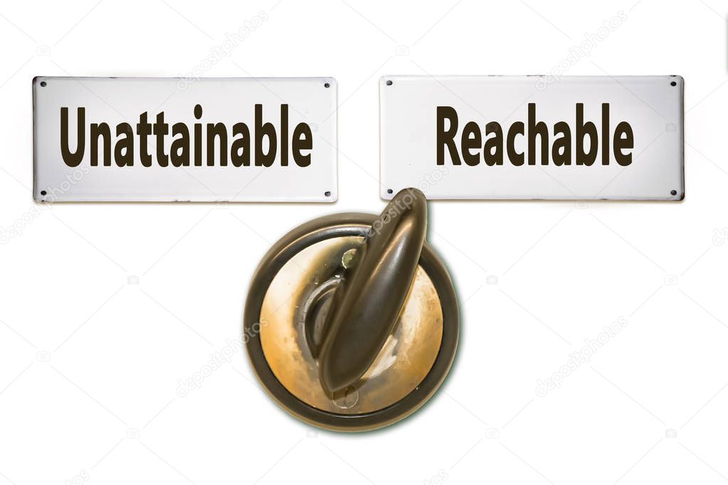 Street Sign to Reachable versus Unattainable