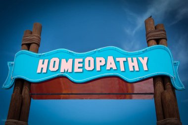 Homeopati için sokak tabelası