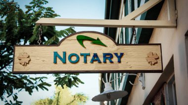 Sokak Işareti noter