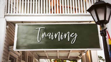 Eğitim için sokak tabelası